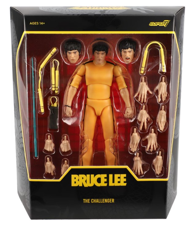 Bruce Lee Hollywood Icons Figure - Box Front Side