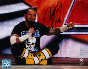 Autographed CM Punk Pipe Bomb Photo